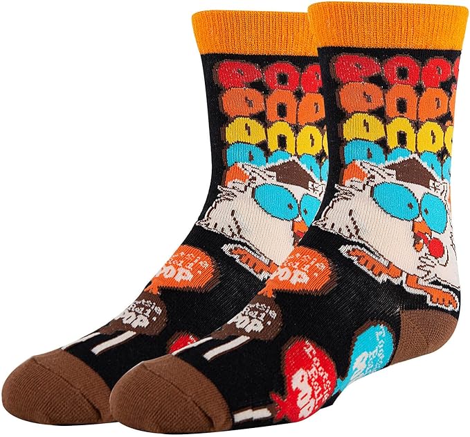 ooohyeah Kid's Novelty Collab Cute Crew Socks, Funny Crazy Silly Cool Casual Dress Socks for Boy and Girl, Size 1-5