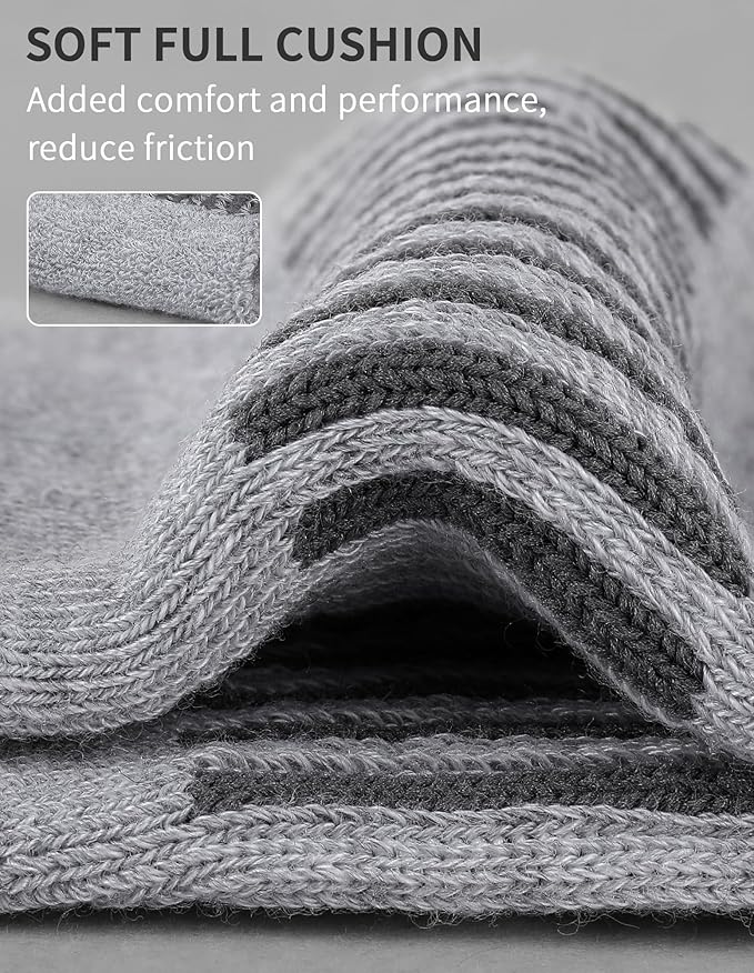 Airacker No Show Socks Womens Athletic Cushioned Low Cut Sports Running Ankle Socks for Women 6 Pairs
