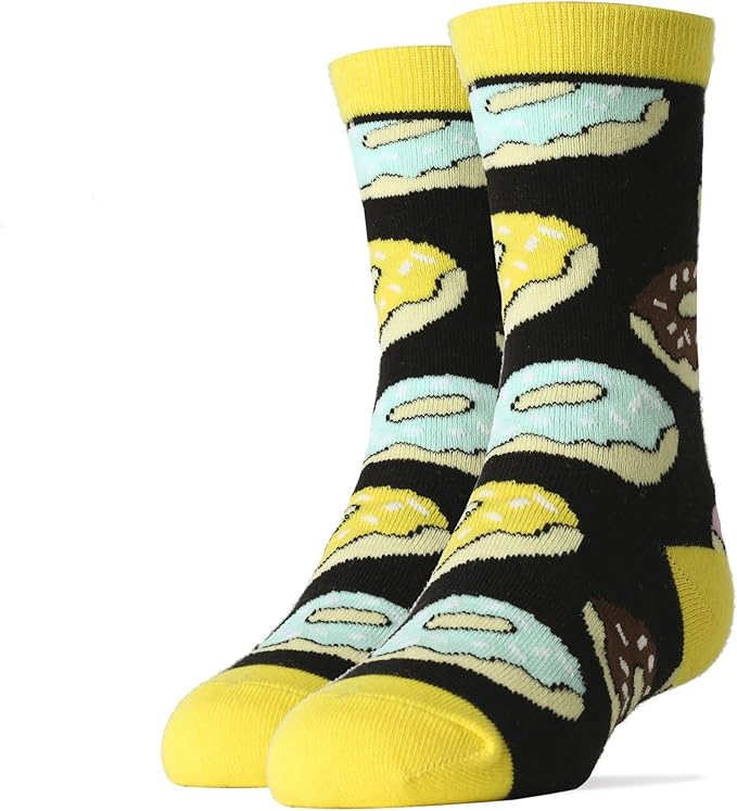 OoohYeah Kid's Novelty Crew Socks, Funny Crazy Silly Cool Casual Dress Socks for Boy and Girl