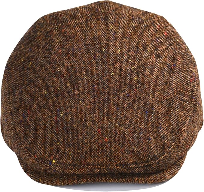 Kids Wool Tweed Newsboy Flat Cap Herringbone Boy Infant Toddler Child Youth Beret Hat