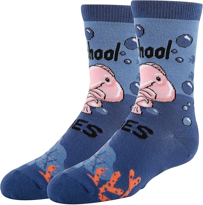 ooohyeah Kid's Novelty Cute Animals Crew Socks, Funny Crazy Silly Cool Casual Dress Socks for Boy and Girl, Size 1-5