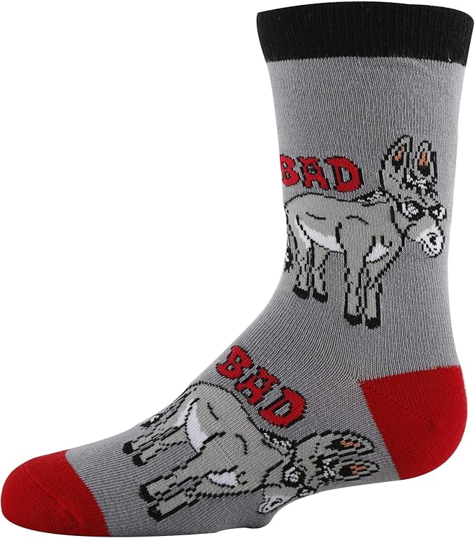 ooohyeah Kid's Novelty Cute Animals Crew Socks, Funny Crazy Silly Cool Casual Dress Socks for Boy and Girl, Size 1-5