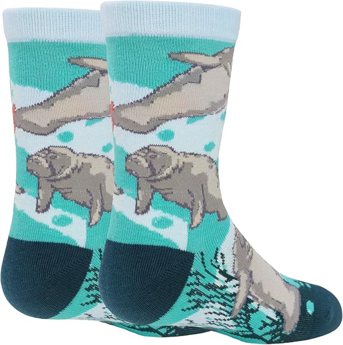 ooohyeah Kid's Novelty Cute Animals Crew Socks, Funny Crazy Silly Cool Casual Dress Socks for Boy and Girl, Size 1-5