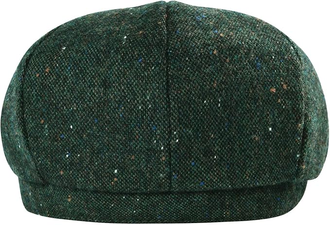 Boys Vintage Newsboy Cap Tweed Flat Beret Cabbie Hat for Kids Toddler Pageboy