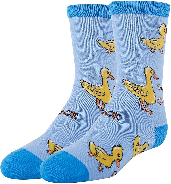 ooohyeah Kid's Novelty Cute Animals Crew Socks, Funny Crazy Silly Cool Casual Dress Socks for Boy and Girl, Size 1-5