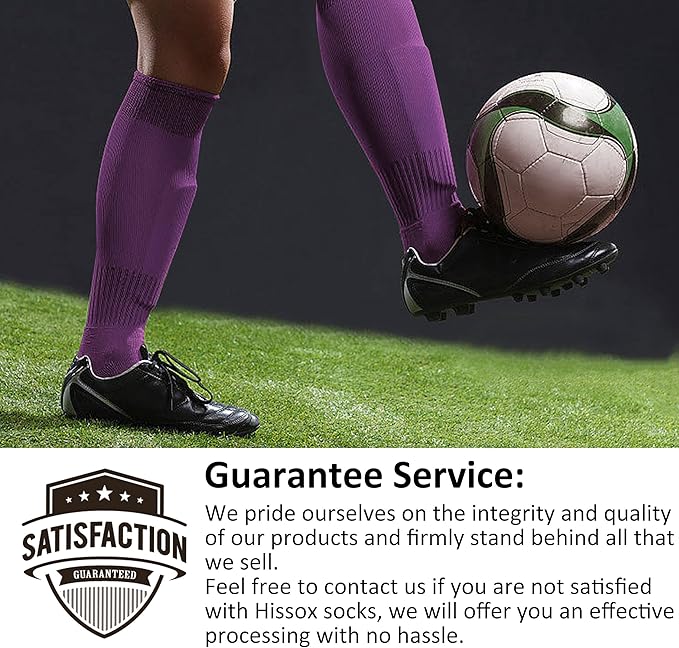 Soccer Baseball Softball Socks, Unisex Youth Solid Knee High Football Volleyball Compression Socks