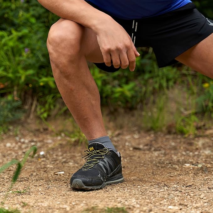 GoWith 2/4 Pairs Quarter Running Socks for Men & Women, Athletic Anti-Blister Cushioned Seamless Padded Ancle Socks