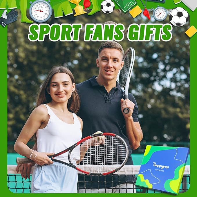 HAPPYPOP Sports Gifts for Kids - Boys Basketball Tennis Hockey Baseball Soccer Socks