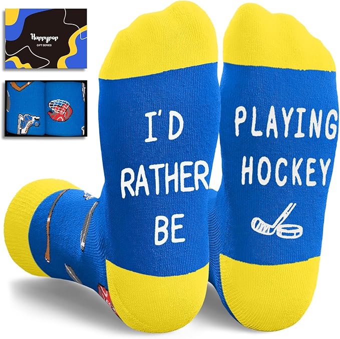 HAPPYPOP Sports Gifts for Kids - Soccer Baseball Basketball Hockey Volleyball Socks