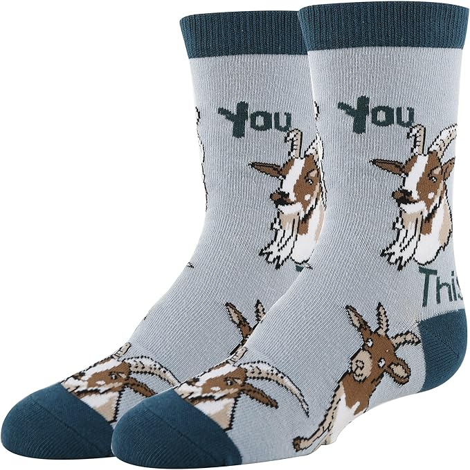 ooohyeah Kid's Novelty Cute Animals Crew Socks, Funny Crazy Silly Cool Casual Dress Socks for Boy and Girl, Size 1-5