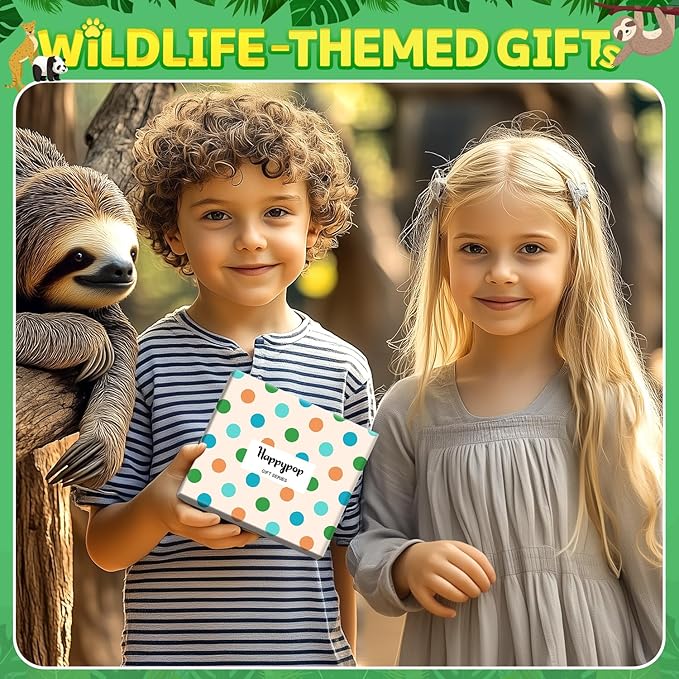 HAPPYPOP Funny Socks for Kids Boys - Sloth Monkey Gifts for 7-9 Years Old, Novelty Cute Corgi Socks