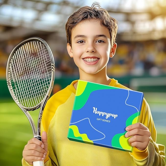 HAPPYPOP Sports Gifts for Kids - Boys Basketball Tennis Hockey Baseball Soccer Socks