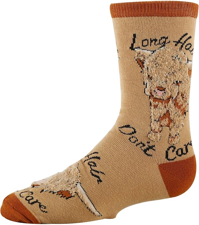 ooohyeah Kid's Novelty Cute Animals Crew Socks, Funny Crazy Silly Cool Casual Dress Socks for Boy and Girl, Size 1-5