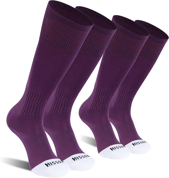 Soccer Baseball Softball Socks, Unisex Youth Solid Knee High Football Volleyball Compression Socks