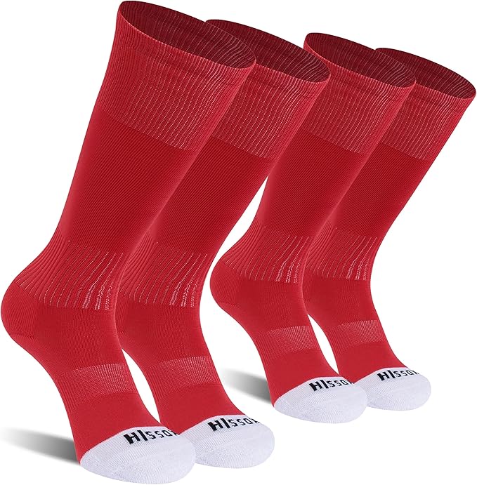 Soccer Baseball Softball Socks, Unisex Youth Solid Knee High Football Volleyball Compression Socks