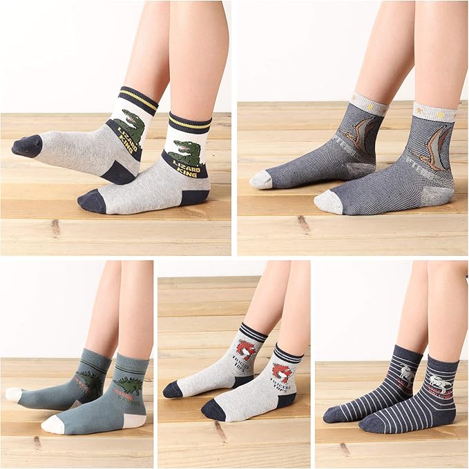 Kids Boys Soft Fashion Cotton Dress Socks Gift
