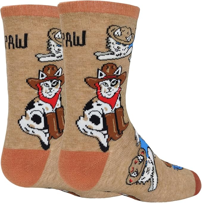 ooohyeah Kid's Novelty Cute Animals Crew Socks, Funny Crazy Silly Cool Casual Dress Socks for Boy and Girl, Size 1-5