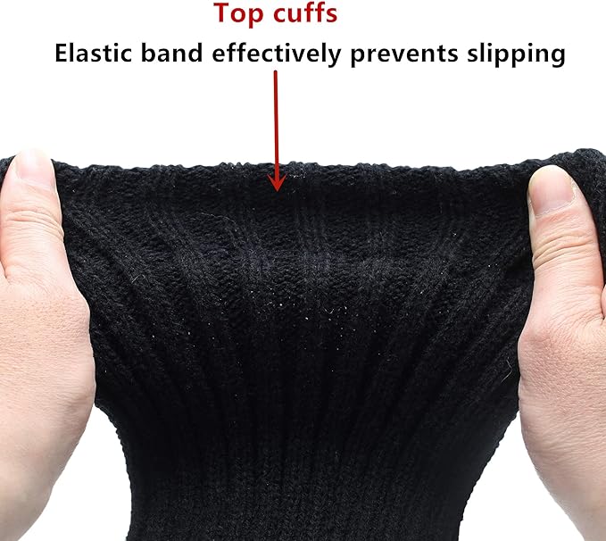 Leotruny Women's Winter Thick Knit Extra Long Thigh High Leg Warmers