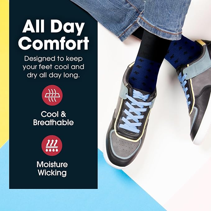 ZEKE Crazy Socks for Kids - Boys Funky Dress Socks - Funny Cool Silly Fun Socks - Wacky Novelty Gift