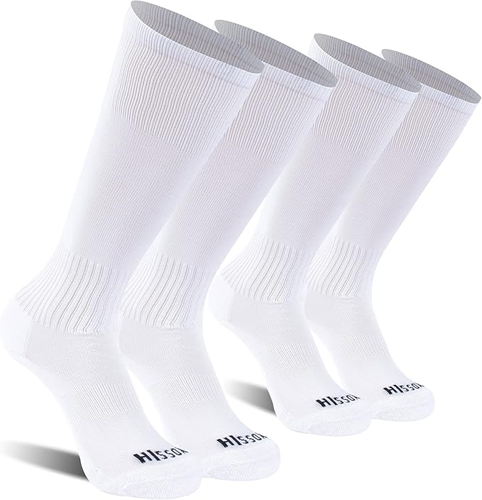 Soccer Baseball Softball Socks, Unisex Youth Solid Knee High Football Volleyball Compression Socks