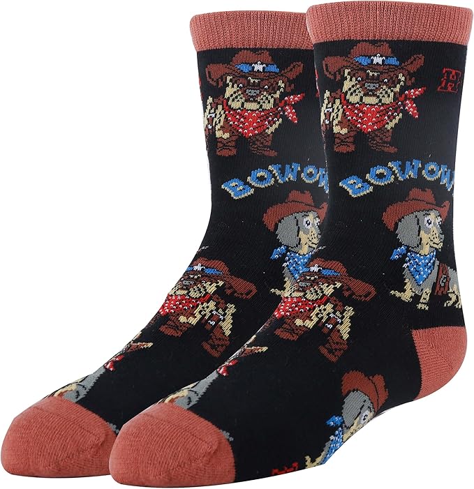 ooohyeah Kid's Novelty Cute Animals Crew Socks, Funny Crazy Silly Cool Casual Dress Socks for Boy and Girl, Size 1-5