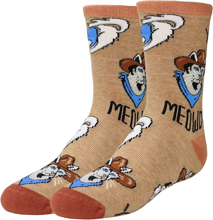 ooohyeah Kid's Novelty Cute Animals Crew Socks, Funny Crazy Silly Cool Casual Dress Socks for Boy and Girl, Size 1-5
