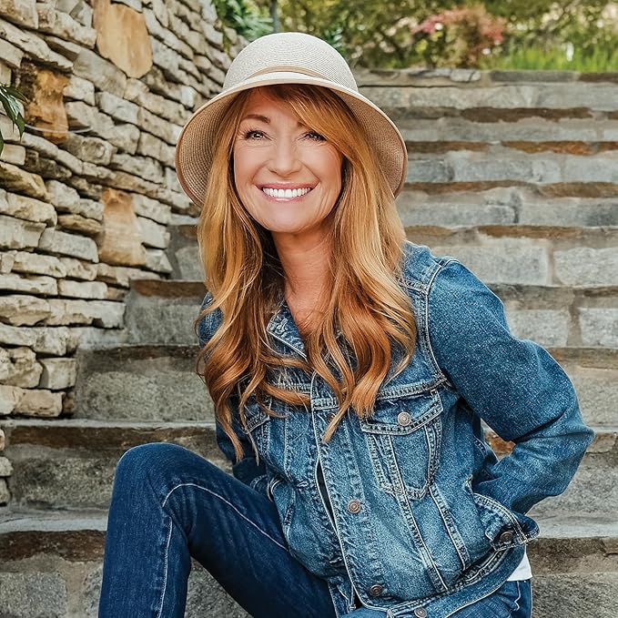 Wallaroo Lady Brett Hat (Ivory) – Jane Seymour W Collection | Women’s UPF 50+ Flexi-Weave | 3-Inch Brim | Packable Adjustable Fit | Perfect for Travel, Brunch, Art Walks, Stylish Events