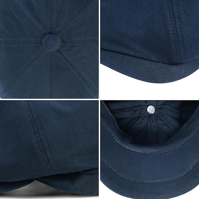 Kids Boys Cotton Newsboy Cap 8 Panel Beret Cabbie Hat for Toddler