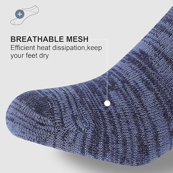 wernies No Show Socks Men, Low Cut Ankle Short Casual Cotton Socks with Non Slip Grips 6-10/11-13