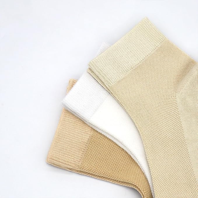 SERISIMPLE Women Thin Viscose Bamboo Above Ankle Sock Breathable Lightweight Classic Crew Casual Mesh Socks 5 Pairs