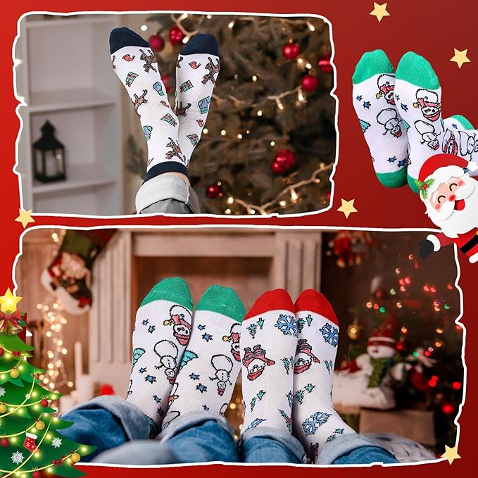 ShinyMarch 12 Pairs Kids Doodle Socks Color Your Own Socks DIY Kid Drawing Craft Arts with 48 Pcs Markers