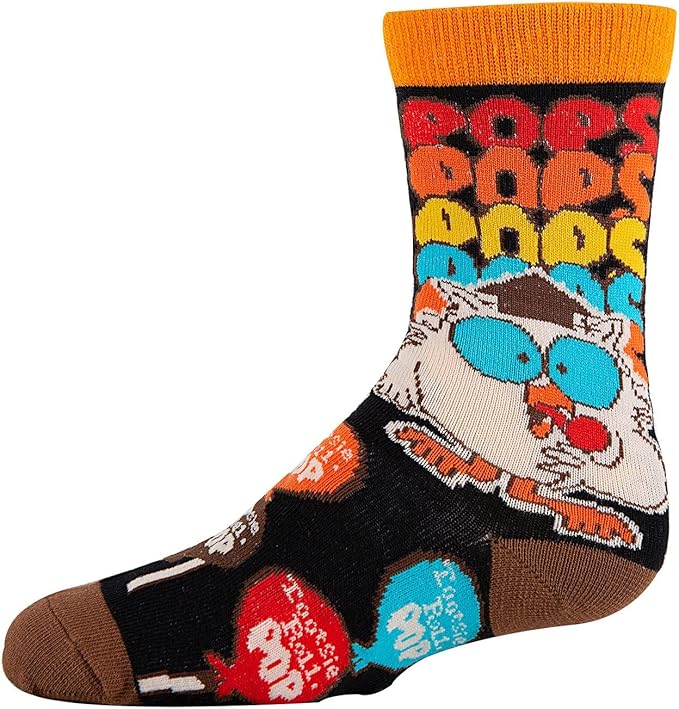 ooohyeah Kid's Novelty Collab Cute Crew Socks, Funny Crazy Silly Cool Casual Dress Socks for Boy and Girl, Size 1-5