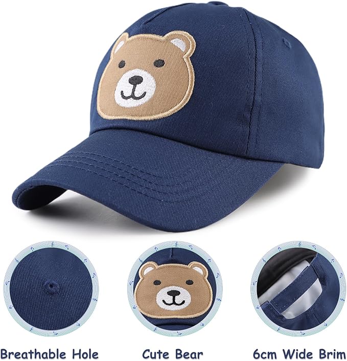 Baby Baseball Cap Toddler Boys Girls Sun Hat Kids Adjustable Cotton Caps Lightweight Trucker Hats