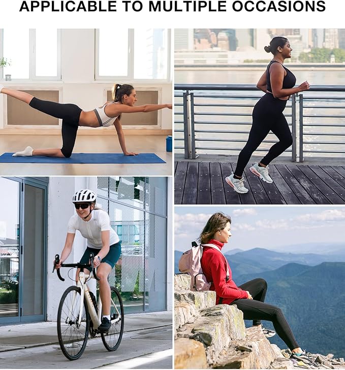 Women's Black Ankle Socks 8 Pack - Cushioned Cotton Everyday Socks for Gym, Travel