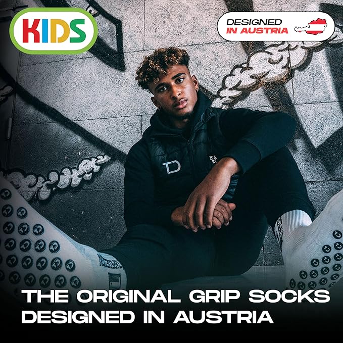 Tapedesign - "Kids 1 Pair Non-Slip Soccer Socks for Boys, Girls & Youth (Age 5-11)