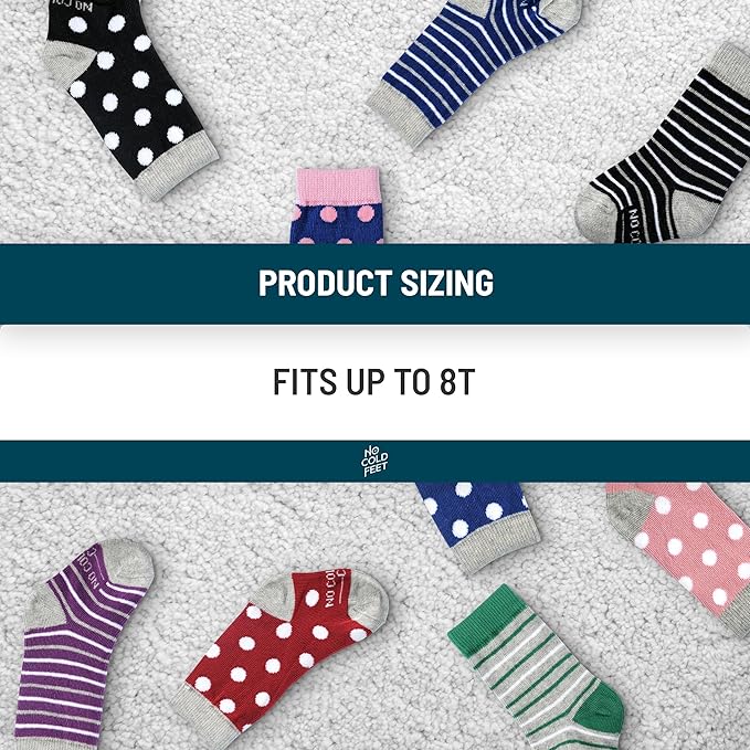 No Cold Feet Kids Toddler Boys Dress Socks, Fun, Novelty, Cute, Colorful, Long, High, Cotton Blend, Up To 8.5 T
