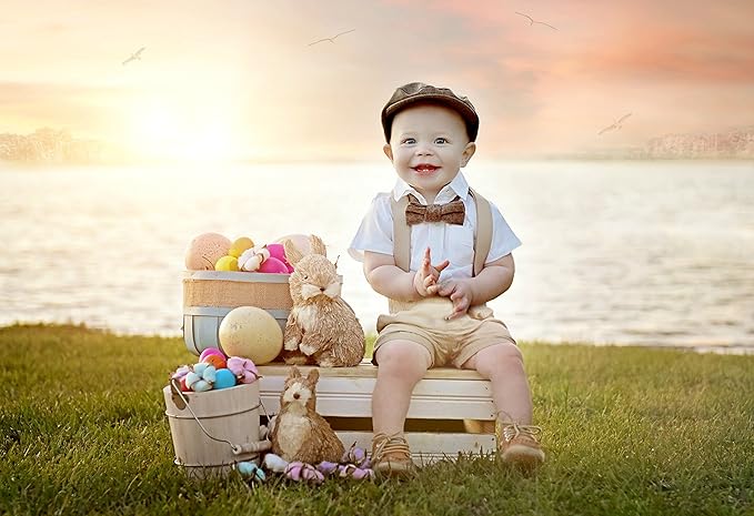 Born to Love Infant, Toddler Boys Pinstripe Driver Cap Baby Hat