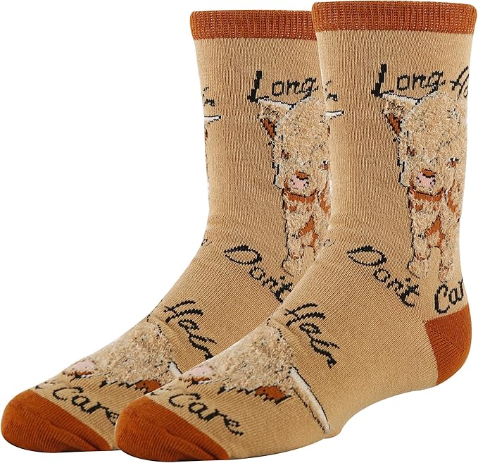 ooohyeah Kid's Novelty Cute Animals Crew Socks, Funny Crazy Silly Cool Casual Dress Socks for Boy and Girl, Size 1-5