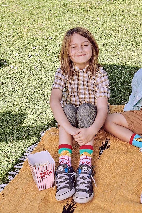 OoohYeah Kid's Novelty Crew Socks, Funny Crazy Silly Cool Casual Dress Socks for Boy and Girl