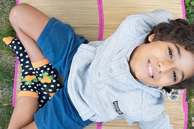 socks n socks-Kids 5-pair Fun Cool Cotton Colorful Dress Crew Socks Gift Box