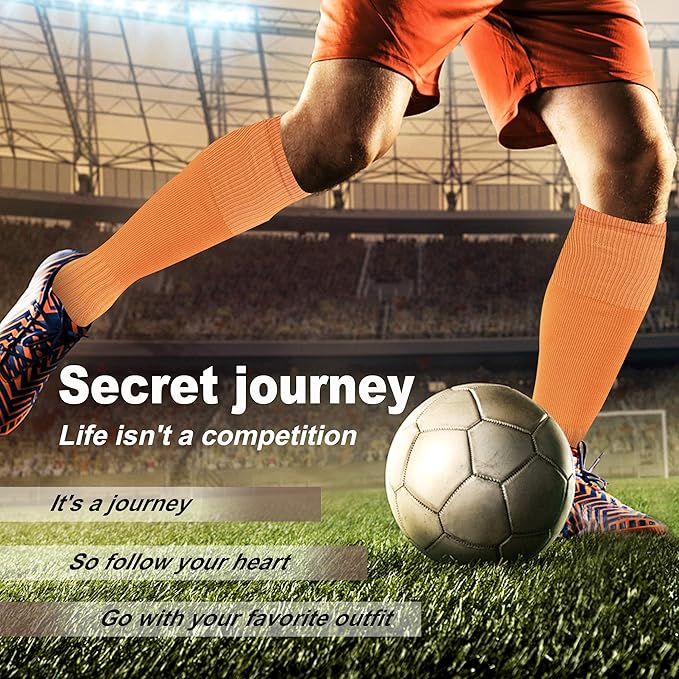 Soccer Baseball Softball Socks, Unisex Youth Solid Knee High Football Volleyball Compression Socks