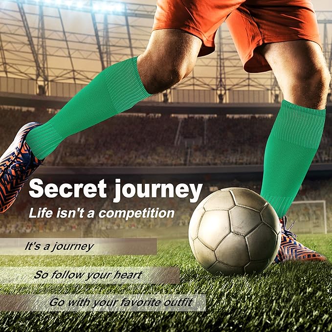 Soccer Baseball Softball Socks, Unisex Youth Solid Knee High Football Volleyball Compression Socks