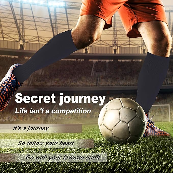 Soccer Baseball Softball Socks, Unisex Youth Solid Knee High Football Volleyball Compression Socks