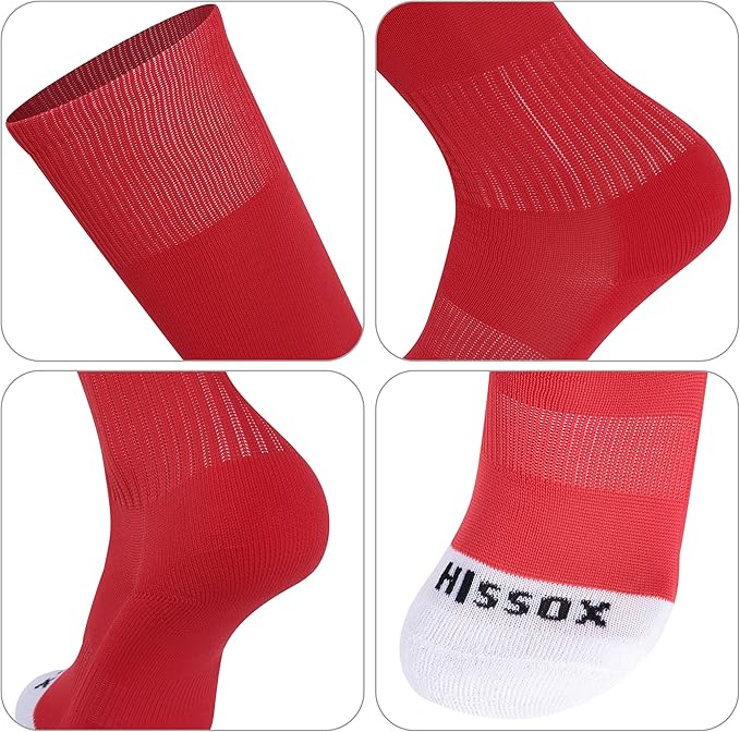 Soccer Baseball Softball Socks, Unisex Youth Solid Knee High Football Volleyball Compression Socks