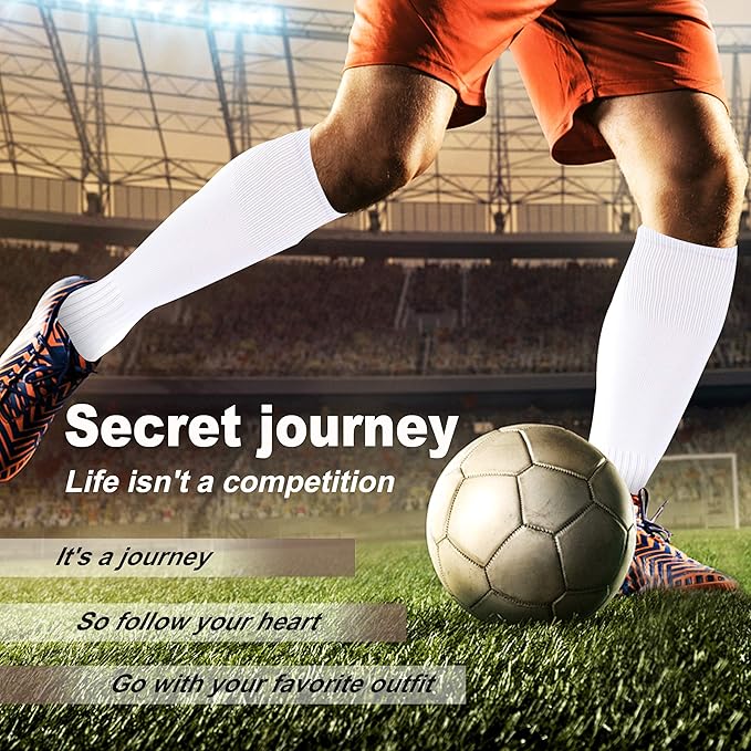 Soccer Baseball Softball Socks, Unisex Youth Solid Knee High Football Volleyball Compression Socks