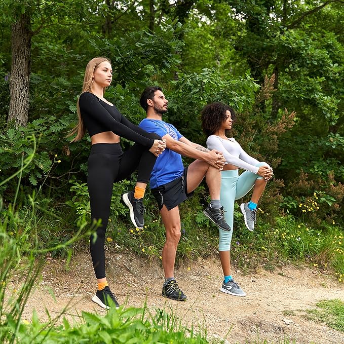 GoWith 2/4 Pairs Quarter Running Socks for Men & Women, Athletic Anti-Blister Cushioned Seamless Padded Ancle Socks