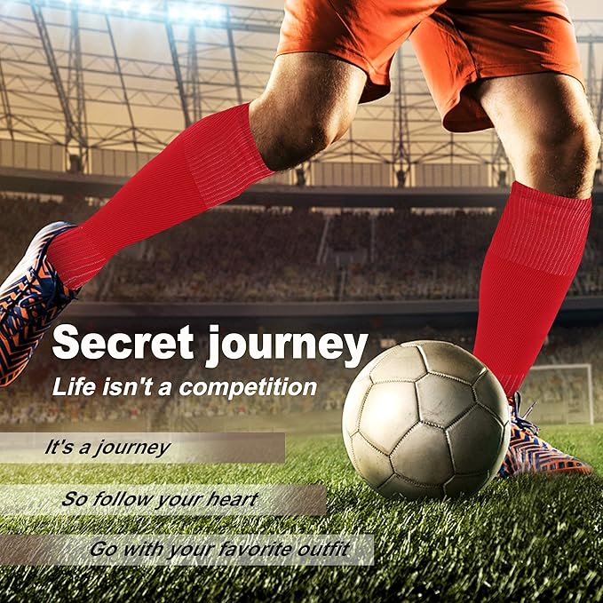 Soccer Baseball Softball Socks, Unisex Youth Solid Knee High Football Volleyball Compression Socks