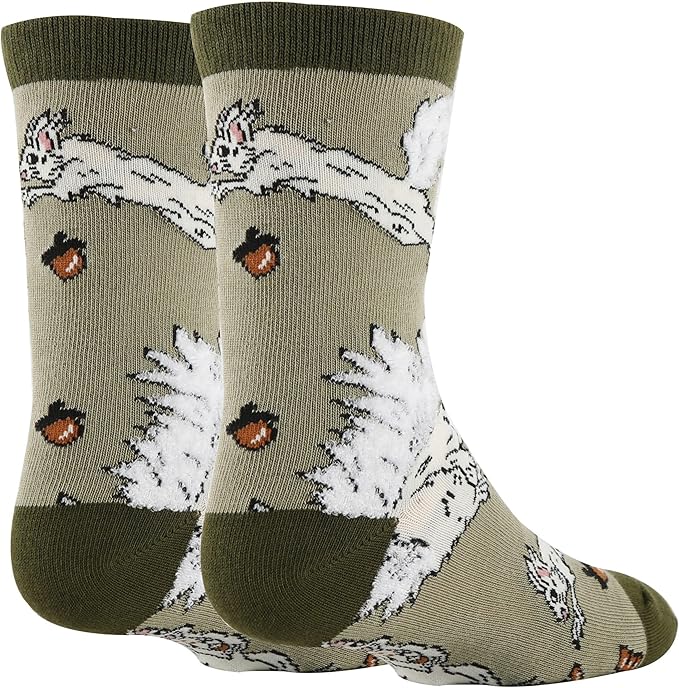 ooohyeah Kid's Novelty Cute Animals Crew Socks, Funny Crazy Silly Cool Casual Dress Socks for Boy and Girl, Size 1-5