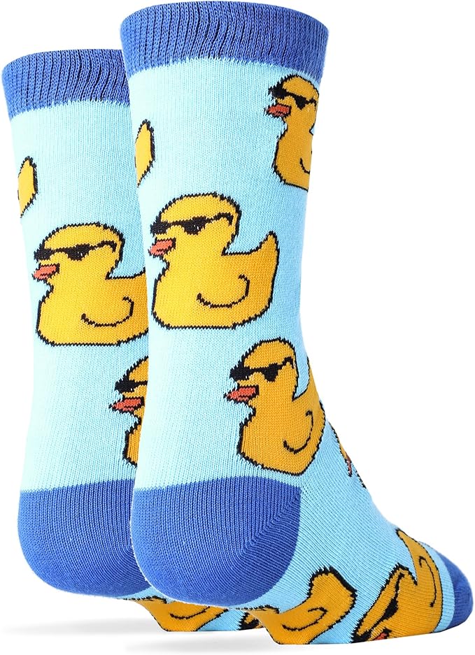 OoohYeah Kid's Novelty Crew Socks, Funny Crazy Silly Cool Casual Dress Socks for Boy and Girl
