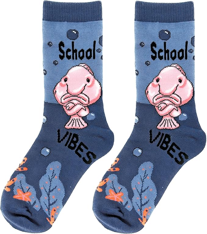 ooohyeah Kid's Novelty Cute Animals Crew Socks, Funny Crazy Silly Cool Casual Dress Socks for Boy and Girl, Size 1-5